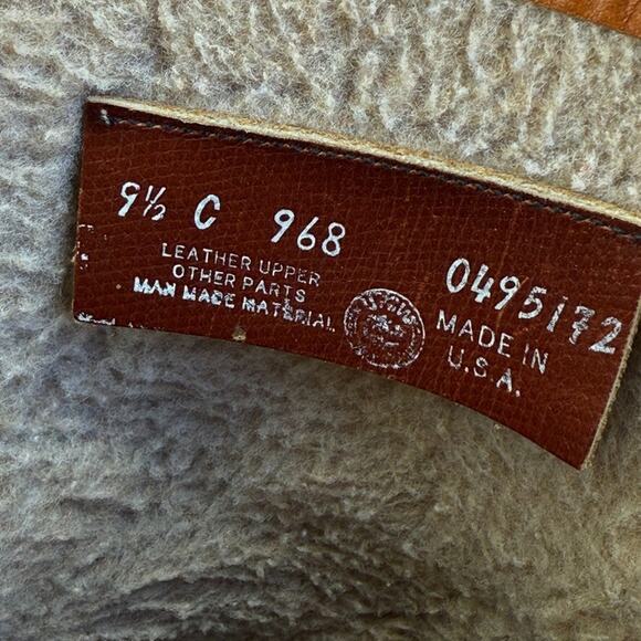 Vtg Field And Stream Boots Mens 9.5 C Insulated Leather USA Made Work Zip Brown - Picture 9 of 12